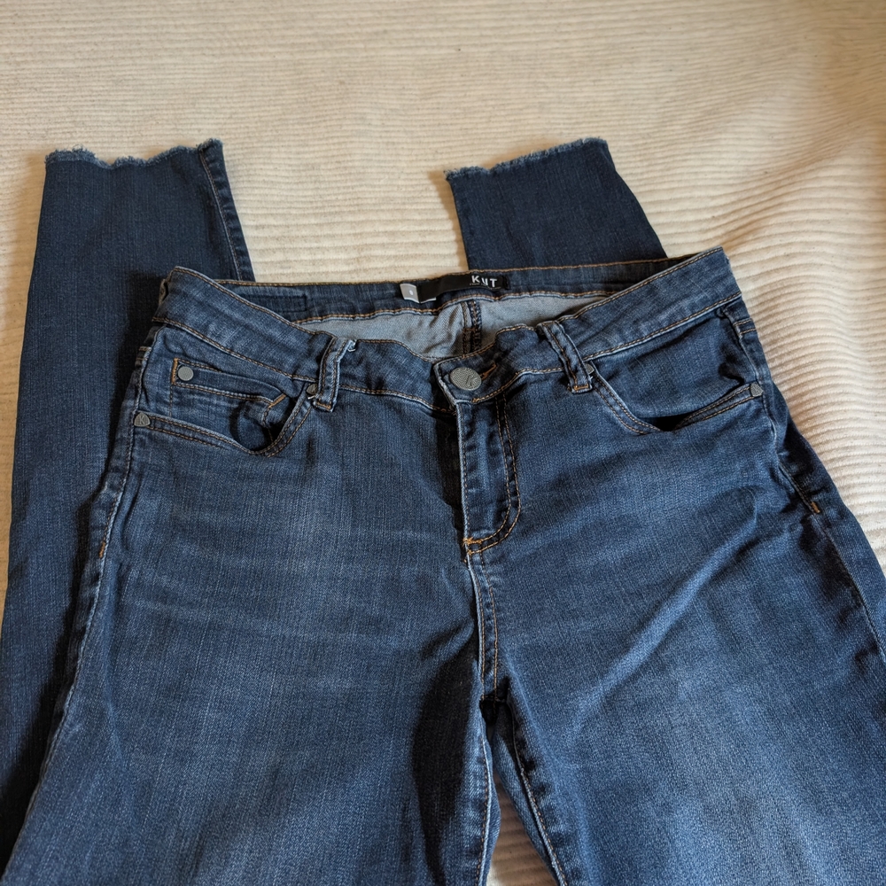 Kut from the Kloth Medium Dark Blue Skinny Jeans